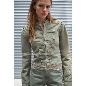 Zara FITTED BUTTON JACKET